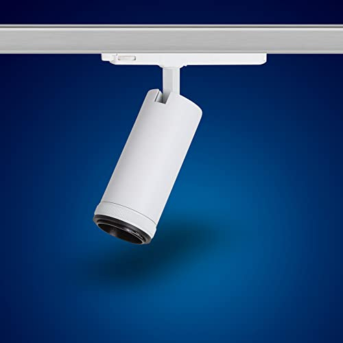 Mextronic 3-Phasen-Strahler warnweiß/Stromschienenstrahler mit Adapter, 20W