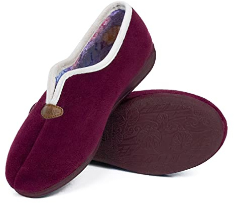 N/S CoboFamily Zapatillas de Casa Mujer Invierno Cómodas, Zapatos Suapel Tacón Cuña y Punta Cerrada Multicolor, Suela Caucho Talla 35-41 HECHO EN ESPAÑA