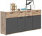 xonox.home X12B8906 Mason Kommode Holz, Sideboard, Highboard extra breit 180 x 87 x 40 cm