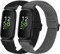 Tiptops Elastische Nylonbänder Kompatibel mit Fitbit Inspire 3/Inspire 2/Inspire/Inspire HR/Ace 3/Ace 2 Frauen Männer Kinder, Verstellbare Atmungsaktive Nylon Ersatz Solo Loop Armbänder （2 Pack）