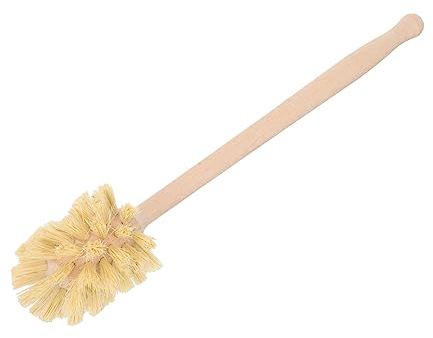 Cabilock Toilet Brush Toilet Cleaner Brush toliet Brush Bathtub Toilet Scrubber Brush Mushroom Brush Bathroom Cleaner tub Scrubber Toilet Cleaners Wooden Long Handle Shoe Brush