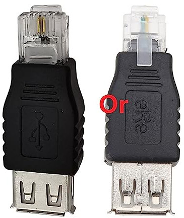 Crystal Head PC RJ11 macho USB 2.0 hembra adaptador conector portátil red USB a Ethernet adaptador escritorio teléfono convertidor