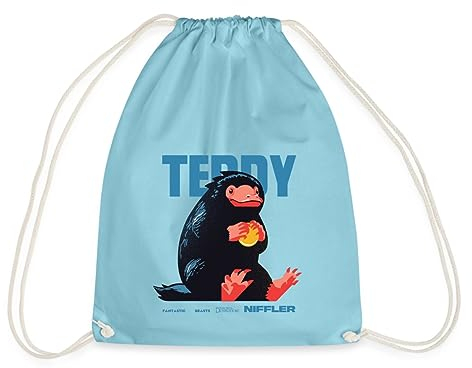 Spreadshirt Phantastische Tierwesen 3 Teddy Niffler Turnbeutel, One size, Aqua