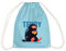 Spreadshirt Phantastische Tierwesen 3 Teddy Niffler Turnbeutel, One size, Aqua