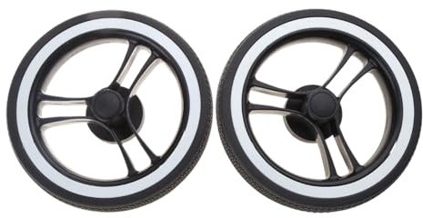 Baby Kinderwagen Rad Set Gummi und Metall Ersatz Vorderarmlehne für Yoya Dearest Ersatz für Baby