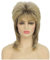 Salaibs Blond Mullet Wigs for Women Short Shaggy Layered 70s 80s Hair Wig Natural Synthetic Fiber Cosplay Rocker Wig