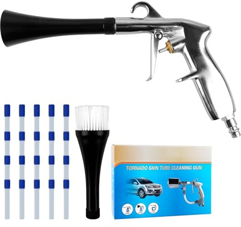 Pistolet A Air Comprimé,Pistolet De Soufflage A Sec Avec 5 Tuyaux,Pistolet De Nettoyage A Air Comprimé,Pistolet Nettoyage Voiture Pour Voiture,Souffle La Saleté Et La Poussière