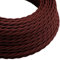 DC VOLTAGE 3 Core Twisted Electrical Cable 3m Antique Twisted Flex Braided Cable Lighting Lamp Vintage 10ft Flex Textile Cord Vintage Fabric Covered Cables for lightning Lamps Appliances (BROWN)
