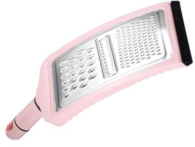 Alipis Rallador De Cocina Multifunción De Acero Inoxidable, Cortador y Rallador De Verduras, Tamaño Mediano, Color Rosa, Utensilio De Corte Para Cocina