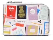 kate spade new york Mini Zip Card Case Bestsellers Print Smooth Leather Mini Zip Card Case