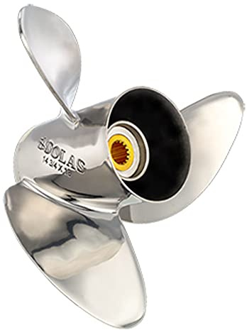 SOLAS 3451-139-19 HR Titan 3 Edelstahl-Luftschraube mit 3 Flügeln, RH, 33,5 cm Durchmesser x 48,3 cm Steigung