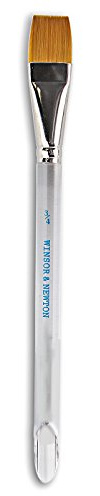 Winsor & Newton Series 995 Aquarelle Golden Nylon Short Handle Brush-Flat Wash ¾, ¾