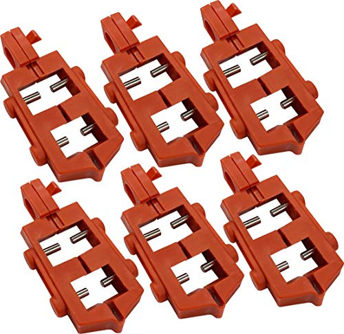 Verriegelungssystem mit 120 V, Spannung 120 V, 30,23 mm x 54,36 mm x 8,38 mm, Rot, 6 Stück
