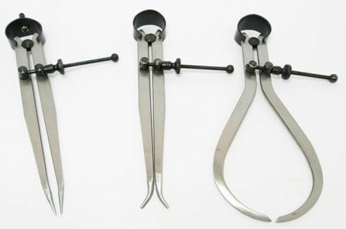 Spring Caliper Set 3pc Internal External Dividing / Dividers