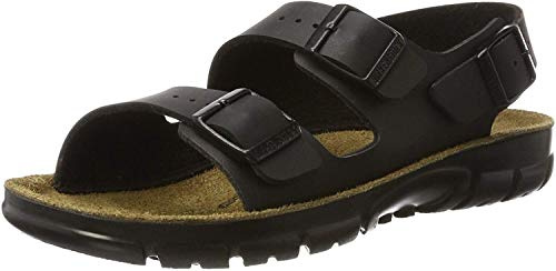 Birkenstock Sandale Kano, Birko-Flor, Black 500781-43 (Pantolette Schuh Halbschuh Latsche Zweischnaller Berufsschuh Schuhe Birki Slipper Pantoffel Schluffen Schlappen Schlappe Sandalette Treter Kano)