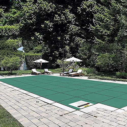 VEVOR Cubierta de Seguridad para Piscina Tamaño de Cubierta 5,5 x 10,4 m Cobertor para Piscina Rectangular Tamaño de Piscina 4,9 x 9,8 m Lona de Piscina para Piscinas Enterradas de Hogar Jardín Hotel