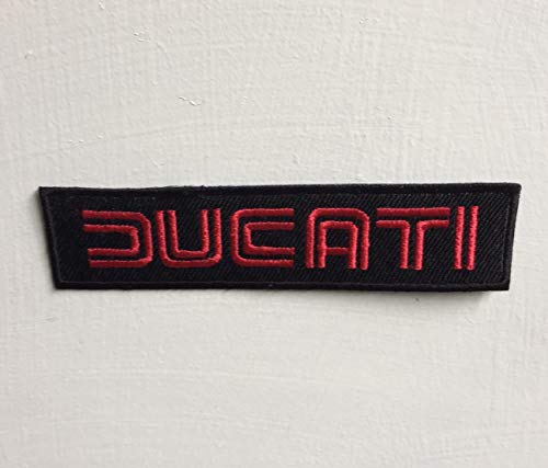 Ducati Auto-Logo-Aufnäher, groß, zum Aufbügeln oder Aufnähen, Rot