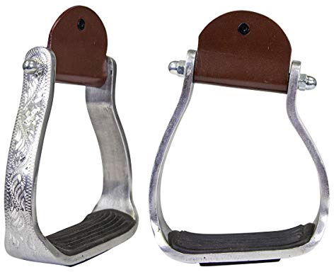 Tahoe Tack 20-4487ad Étriers Western Unisexe, Argenté, Adulte