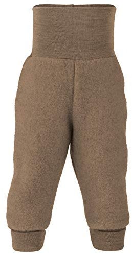 Engel Baby Hose mit Nabelbund Wollfleece, 86-92/86/92 Kinder, walnuss Melange