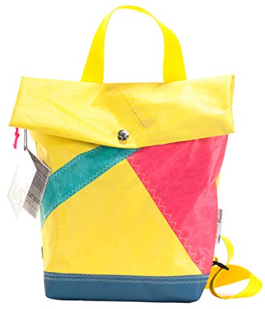 Back Bag No. 19, Rucksack Tasche, Sporttasche, Segeltuch, Unikat, SailArt Fashion