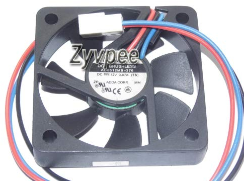 zyvpee® 5cm AD0512MB-G76 50mm 12V 0.07A 3Wire Cooling Fan 50x50x10mm