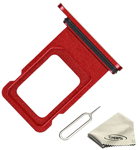 Ewparts Replacement Sim Card Holder Slot for Iphone 11 Sim Card Tray Red