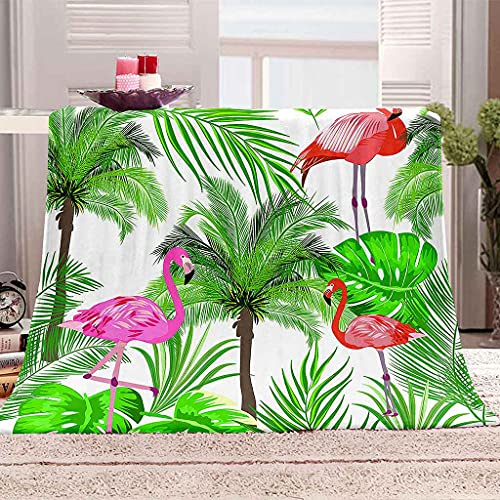 YHDNP Kuscheldecke Flauschig Flanell Fleecedecke 3D Flamingo 100x130cm Kinder Erwachsene Wohndecke Sofadecke Weiche& Warme Picknick Ltraweich Wohndecken Büro Nickerchen Decke