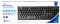 MediaRange Tastiera cablata con 105 tasti, layout QWERTY (GR), tastiera PC con connettore USB 2.0 plug & play, resistente agli spruzzi d'acqua e regolabile in altezza, nero