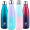 BOGI Edelstahl Trinkflasche 500ml Doppelwandige Thermosflasche Auslaufsicher Trinkflasche Edelstahl Isolierflasche BPA-Frei Kinder Trinkflasche Schule Hält Heiß und Kalt für Sport Fahrrad (Lila Minze)