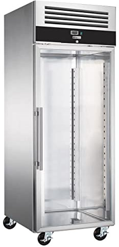 GGM Gastro | BTKG800GND | Bäckerei-Tiefkühlschrank Edelstahl PREMIUM - EN 600x800-600 Liter - 1 Glastür