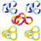 GWAWG 5 PCS Tangle Fidget Toy Twisty Fidget Toy Stress Relief Stim Silent for Kids and Adults
