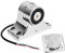 Magnetischer Brandschutztürhalter, Elektromagnetischer Automatischer Türhalter, Silbernes Zinklegierungsmaterial, 55 Kg Saugkraft, Brandschutztür-Bodenstopper für Zuhause,