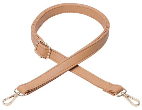 FLYAMAPIRIT Verstellbarer Schultergurt für Taschen, 2cm breiter PU Taschengurt, DIY Zubehör für Handtaschen, Tragetaschen und Umhängetaschen (Khaki)