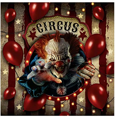 Horrorclown Circus Papier Servietten für Halloween 12 St.