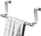 Yitobici Toallero para puerta de 23 cm, toallero para cocina, toallero sin taladrar, toallero, colgador de puerta para baño y dormitorio (plateado)