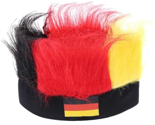 Deutschland Fan Perücke Hut Deutschland Flagge Stirnband Perücke Deutschland Fußball -Fan Kostümzubehör Für Weltcup Sport Event Football Party Gefälligkeiten