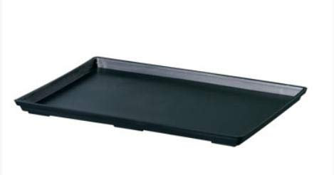 Sottovaso Giapponese in plastica a bordo diritto per bonsai 26x18x1,3 cm - D8