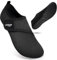 WateLves Badeschuhe Wasserschuhe Herren Damen Schwimmschuhe Strandschuhe Aquaschuhe Schnell Trocknend Breathable Surfschuhe Beach Pool Unisex（Schneeflocke schwarz 46/47）