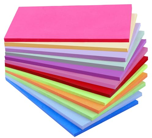 Haftnotizen, 420 Stück Sticky Notes, Groß Haftnotizen Pastell, Haftnotizen Klebezettel, Bunt Selbstklebende Klebezettel, Klebezettel Zum Beschriften für Schule, Zuhause, Büro - 76 x 127mm