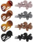 Haarklammer,Regerly 8 Stück Haarspangen Damen Schildpatt Haarklammer Groß Schmetterling Haarklammer Elegant Haarschmuck Rutschfest Haarklammern Französisch Hair Clip Haar Accessoire Für Frauen Mädchen