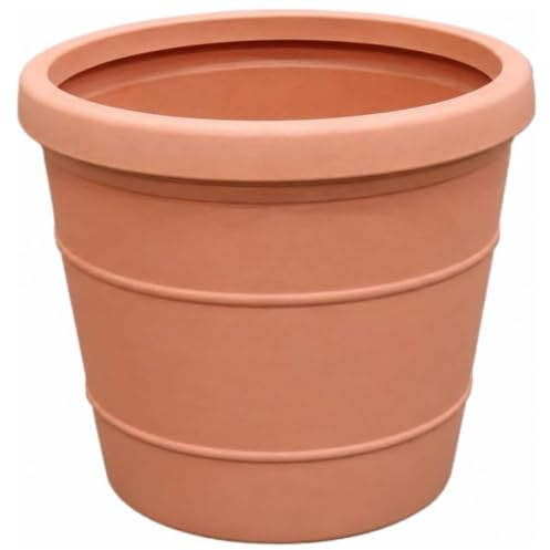 Extra Large 104cm Rotomoulded Planter (528L) -Frost-Proof Terracotta Effect | Heavy-duty classic plastic plant pot with 528L capacity, frost-proof and UV-resistant, ideal for gardens and patios.
