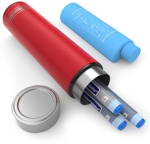 DISONCARE 60H Porta Insulina Termico da Viaggio 3 Penna Borsa Termica Piccola per Medicinali Borsa Frigo Farmaci Portatile per Diabetici con 2 ghiaccio丨QR Etichetta Medica(Salvare Rosso)