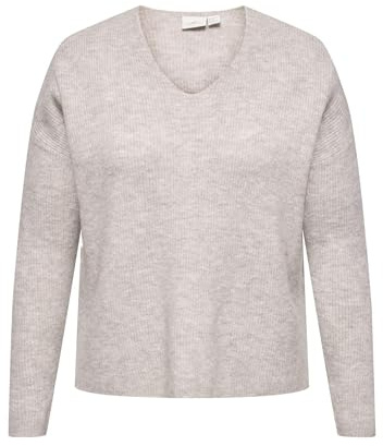 ONLY Carmakoma Damen Carcamilla V-Neck L/S Pullover KNT Noos Carcamilla V-Neck L/S Pullover KNT Noos (1er Pack)
