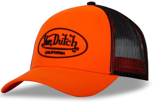 Von Dutch Trucker Cap CB FLU/O Fluro Orange Orange Schwarz, Size:OneSize