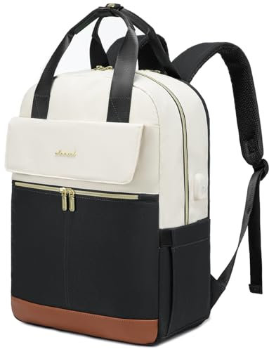 LOVEVOOK Rucksack Damen Groß, 17 Zoll Laptop Schulrucksack Teenager mit Laptopfach, Wasserdicht Reiserucksack Tagesrucksäcke, Elegant Handgepäck Rucksack Womens Backpack für Schule Reise Arbeit