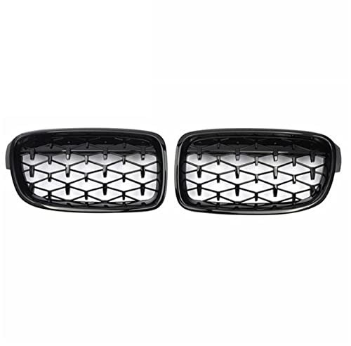 Front-Nieren-Kühlergrill, ein Paar, für B-MW F30 F35 F10 F11 F18 E70 E71 E72 F15 F16 3 5er X5 X6 Car Styling (F30 glänzend schwarz)