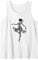 Trendy Zebra Print Ballerina Ballet Dancer Women Teens Girls Tank Top