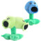 FYDZBSL Plants vs. Zombies Peluche Juguete Muñeco Peluche Dibujos Animados Snow Peashooter Split Pea Figura Adecuado para Regalos de Cumpleaños Peluche Juguetes para 2PCS