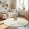 the carpet Elisa Kids Teppich für Kinderzimmer, Kinderteppich, Spielteppich, Pflegeleicht, strapazierfähige, Dino, 120 cm Rund
