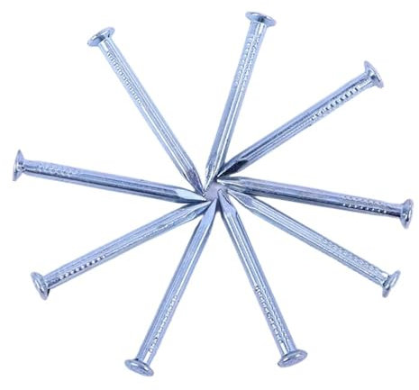 Hardware Nails Nails Masonry, 100pcs White Steel Nail, Galvanized Cement Nail(30mm (400g))